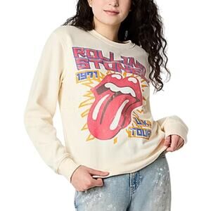 Rolling Stones Womens Crew Neck Long Sleeve Sweatshirt Size L